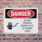Signmission Do Not Operate Within 10 Ft. Of Power Lines Danger Sign, Plastic, 14in W x 10in L, 2PK OS-2PACK-DS-P-1014-L-1158 - alternate 5